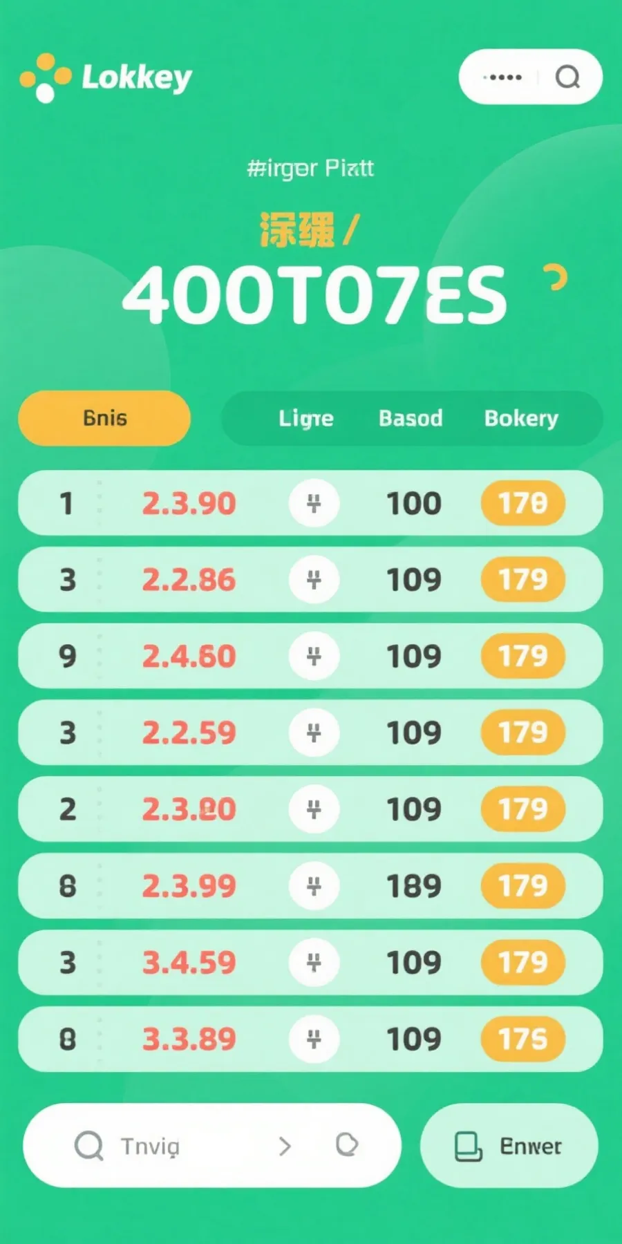 开奖列表示意图