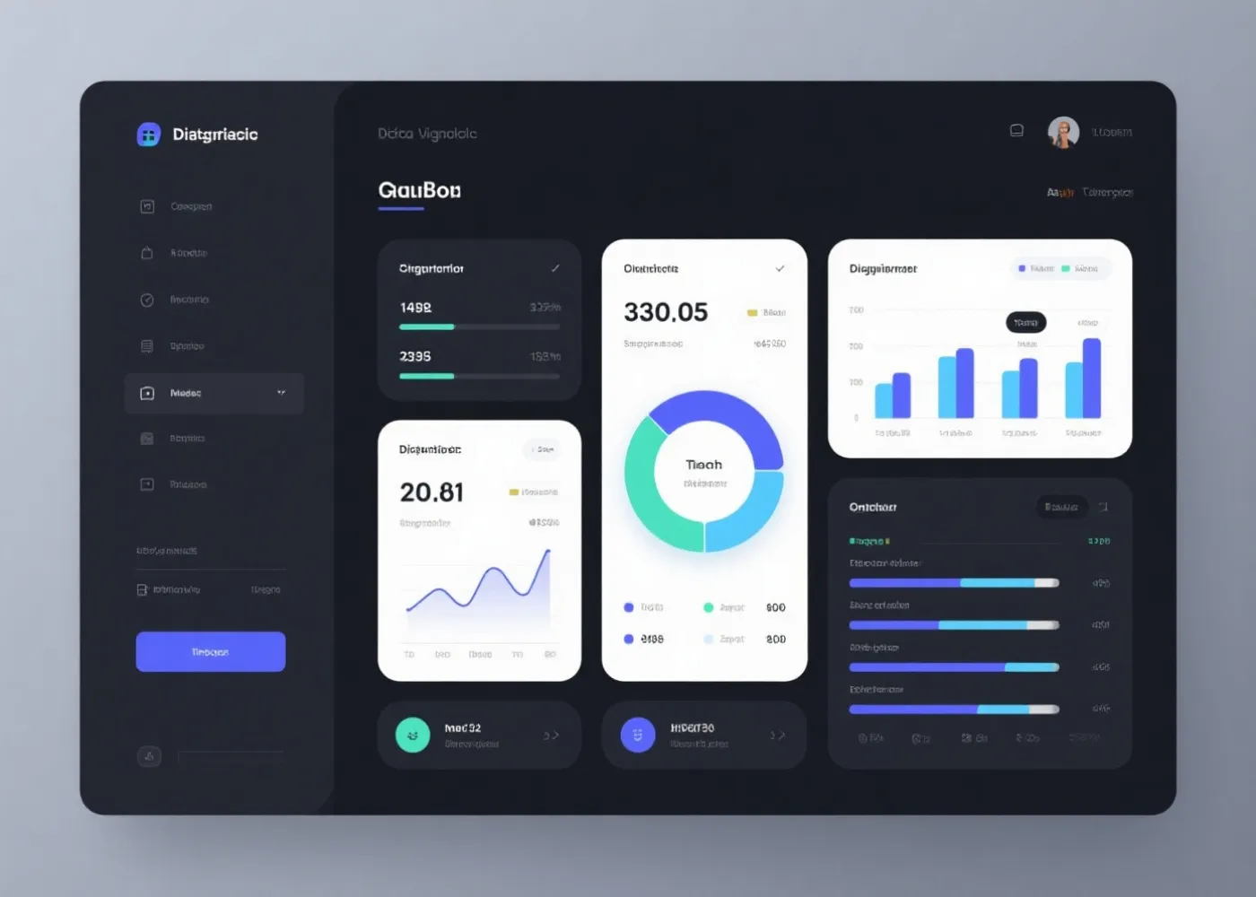 数据看板示意图